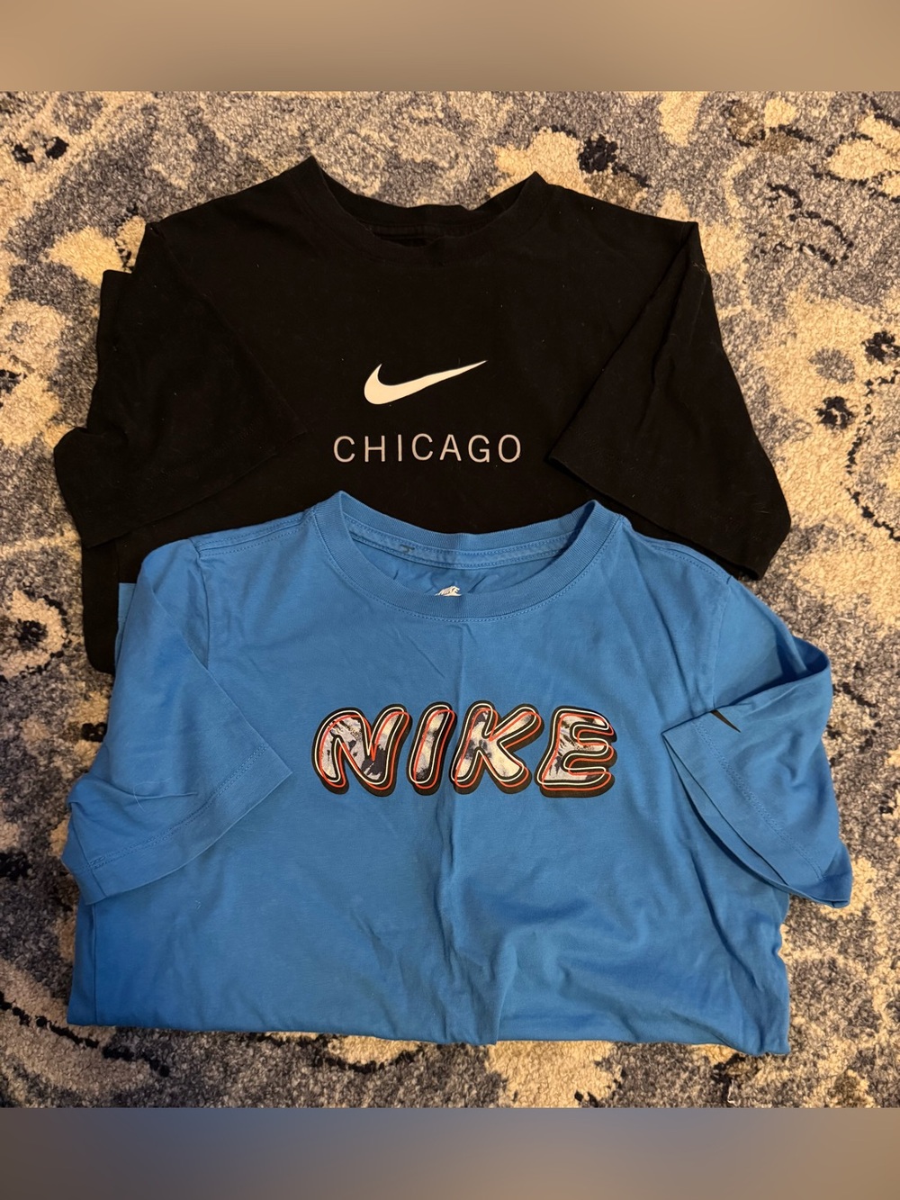 Nike Black Chicago Tee and Blue Graphic Nike Tee - Pack of 2